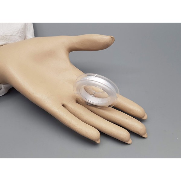 Transparent Elastic Cord, Clear, 0.8mmx10m roll, strong and stretchy