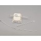 Eye Pin, 35mm x 0.68mm dia, silver plated, per 50