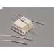 Head Pin, 35mm x 0.7mm, silver plate with Ball Head, bag 50