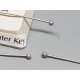 Head Pin, Ball Head, 35mm x 0.7mm, 304 stainless steel, bag of 100