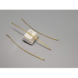 Head Pin, 3 inch, raw brass, per 50