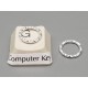 Jump Rings, 10mm OD, round, hammered textured, silver plate, bag 100