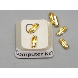 1.5mm Scoop connector for ball chain, fits 1.5mm chain, gold