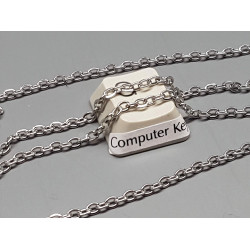 Chain by the Metre, approx 2.5mm wide links, flattened cable, stainless steel