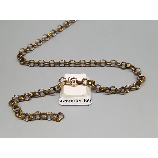 Chain by the metre, English Belcher style, 4.5mm Antique Brass
