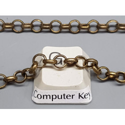Chain by the metre, English Belcher style, 4.5mm Antique Brass