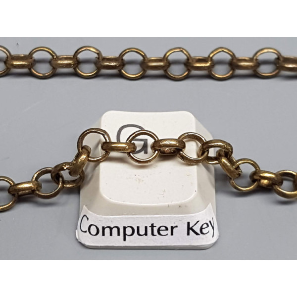 Chain by the metre, English Belcher style, 4.5mm Antique Brass