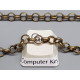 Chain by the metre, English Belcher style, 4.5mm Antique Brass
