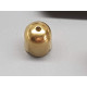 Bullet End, scalloped edge, raw brass, each