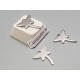 Charm, flat dragonfly, stainless steel, 12mm, per 10