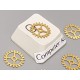 Small Cog, Steampunk Brass Cog Open Gear Sprocket 8mm