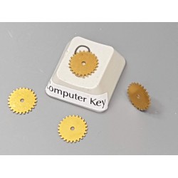 Small Steampunk Brass Cog Solid Gear Sprocket 8mm