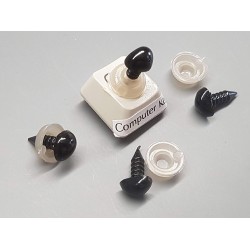 Craft Nose, black 6x8mm, per 20 pc