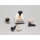 Craft Nose, black 6x8mm, per 20 pc