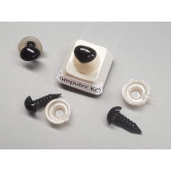 Craft Nose, black 6x8mm, per 20 pc