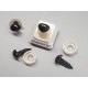 Craft Nose, black 6x8mm, per 20 pc