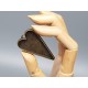 Heart frame pendant setting, deep and big, antiqued bronze
