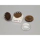 14mm Filigree edge bezel setting, ant. bronze