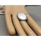 25x18mm oval bobble edge setting with dome set, stainless steel