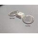 25x18mm oval bobble edge setting with dome set, stainless steel