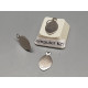 10x7.5mm oval tags, nickel colour, one loop, bag of 50