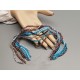 Glass beads strands, assorted colours, faceted round, 4mm, per bundle of 10 strands