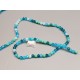 Faceted Round glass beads, 6mm, Shades of Teal, string