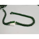 Glass Bead String, Round 6mm, dark Green, 30cm strand