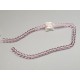 Glass Bead String, Round, Pink, 6mm, 37cm strand