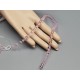 Glass Bead String, Round, Pink, 6mm, 37cm strand