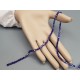 Faceted bicone AB (aurora borealis effect) electroplate glass beads, 4mm, dark blue, per strand
