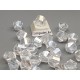 Glass Beads, Irregular clear AB rainbow effect, faceted, 10x9mm, bag 20pcs