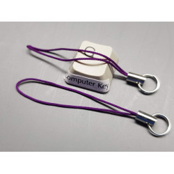 Lariat Cell Phone Charm Holder, Purple
