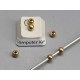 Filler Bead 4mm raw brass, seamless, each