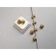 Filler Bead 5mm raw brass, seamless, each