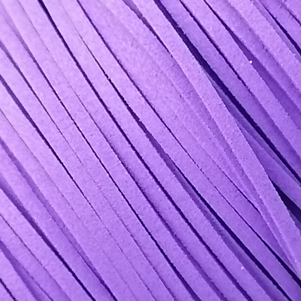 Faux Suede cord, 2.5mm wide, Purple, per metre