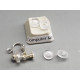 Comfort pads for clip-on earrings, metal free, pair