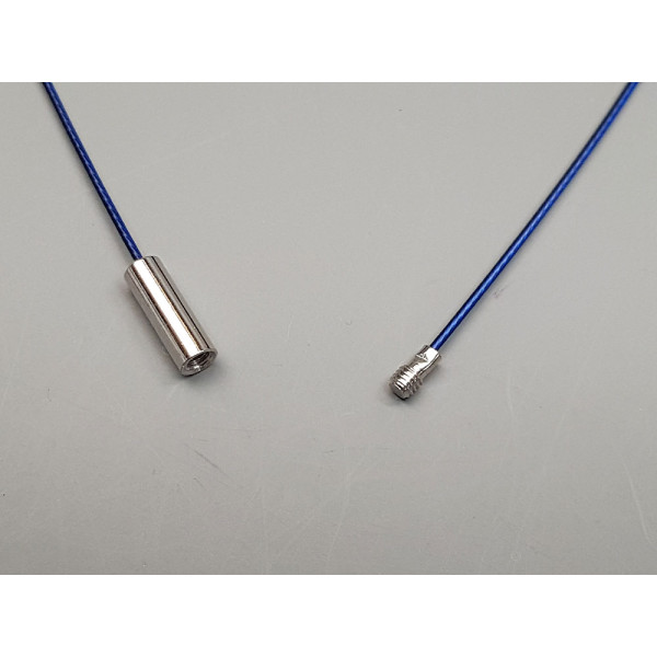 17.5 inch Necklace Loop, Steel Wire, Dark Blue, 1mm, each