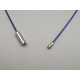 17.5 inch Necklace Loop, Steel Wire, Dark Blue, 1mm, each