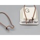 Small-Med Kidney Wires, 25mm, antique copper, per pair