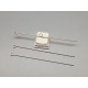 Eye Pin, Long, (70mm), firm silver plate, each