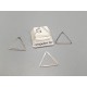 Triangle link connectors, closed no join, 15x13x0.8mm, per 50