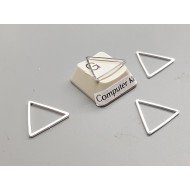 Triangle link connectors, closed no join, 15x13x0.8mm, per 50