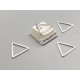 Triangle link connectors, closed no join, 15x13x0.8mm, per 50