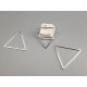 Triangle link connectors, closed no join, 27x23.5x0.8mm, per 50