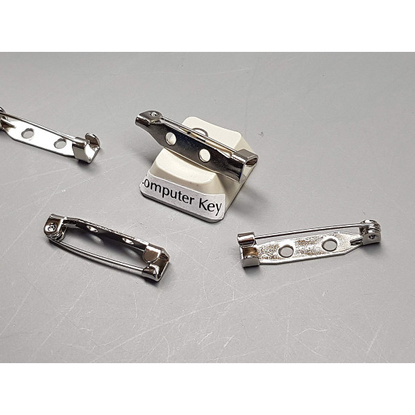 Brooch Back, hook catch, 25mm, each