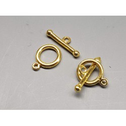 Toggle Clasp, small-med, gold plate