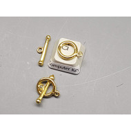 Toggle Clasp, small-med, gold plate