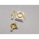 Toggle Clasp, small-med, gold plate