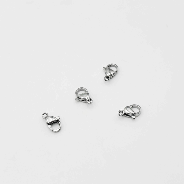 10mm Lobster / Parrot clasp, 304 stainless steel